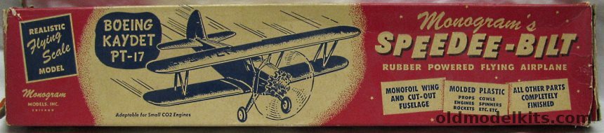 Monogram Speedee-Bilt Boeing Kaydet PT-17, G5 plastic model kit